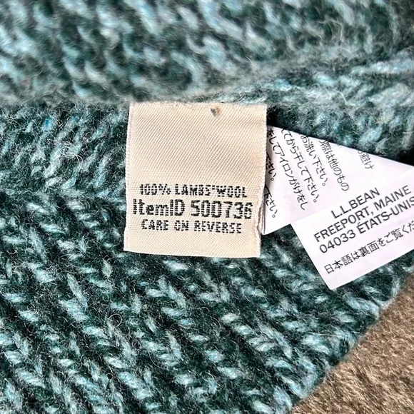 L.L. Bean Women’s Forest Green 100% Lambswool Sweater. Size M - Picture 6 of 7